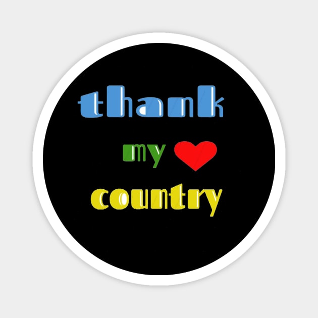 thank my country Magnet by hamzaben